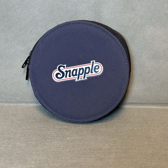 Vintage 1990s Snapple CD Case Zippered Compact Disc Case/Holder - Picture 1 of 8